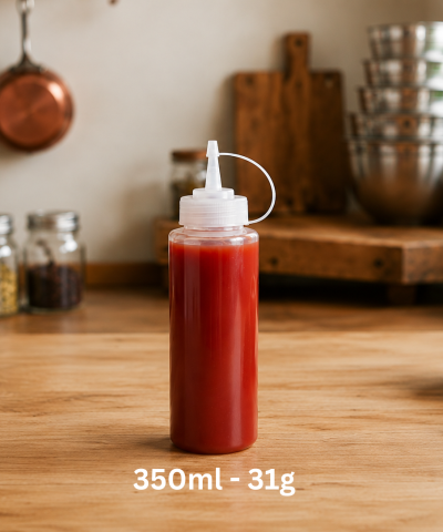 CHAI NHỰA ĐỰNG TƯƠNG, SỐT 350ML