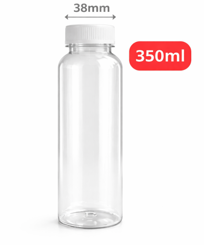 CHAI NHỰA PET CAO CẤP HÌNH TRÒN DÀI 350ML