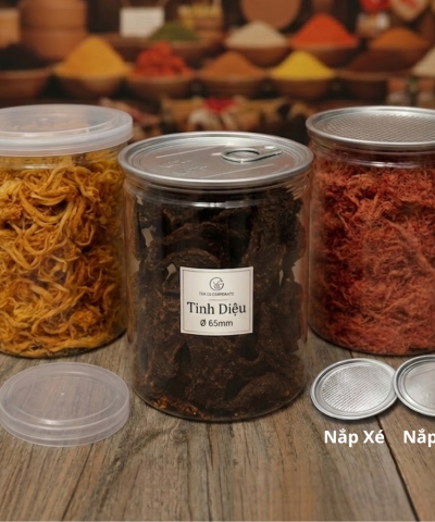 HŨ NHỰA NẮP ĐẬY 65MM