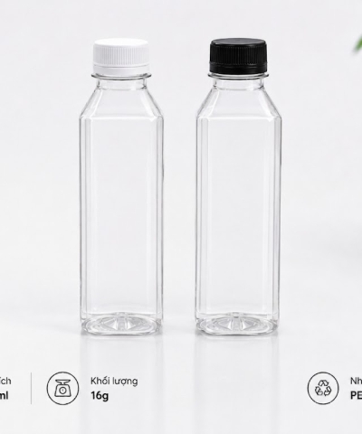 CHAI BÚT CHÌ NHỰA PET CAO CẤP 280ML