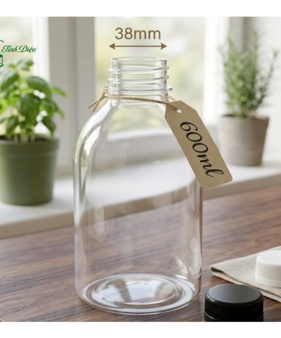 CHAI NHỰA PET CAO CẤP 600ML