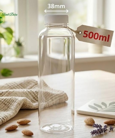 CHAI NHỰA TRÒN Ú 500ML