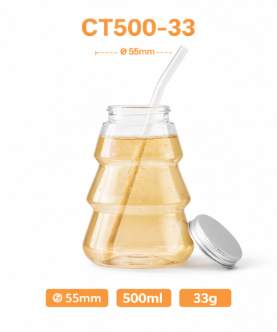 CHAI ĐẶC BIỆT HÌNH CÂY THÔNG 500ML