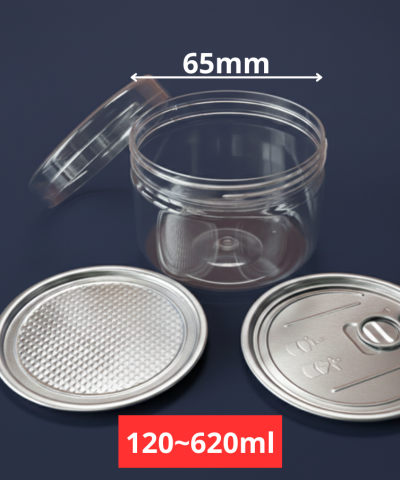 HŨ NHỰA NẮP ĐẬY 65MM