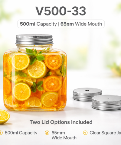 CHAI VUÔNG 500ML