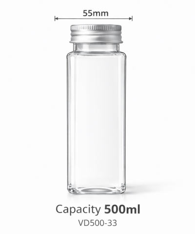 CHAI VUÔNG DÀI 500ML