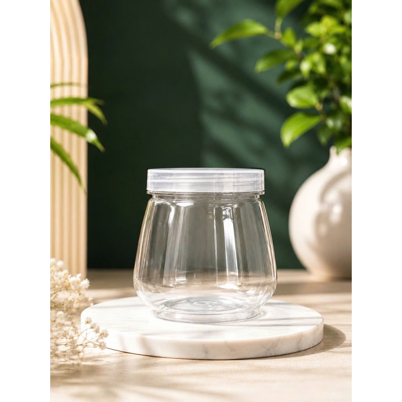 HŨ NHỰA PET TRÒN NẮP VẶN 55MM