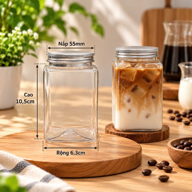 CHAI VUÔNG DÀI 300ML
