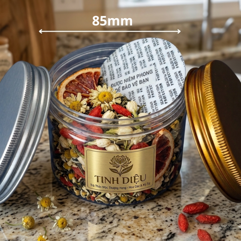 HŨ NHỰA PET VẶN 85MM
