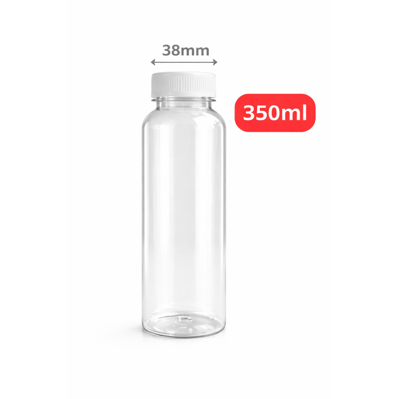 CHAI NHỰA PET CAO CẤP HÌNH TRÒN DÀI 350ML
