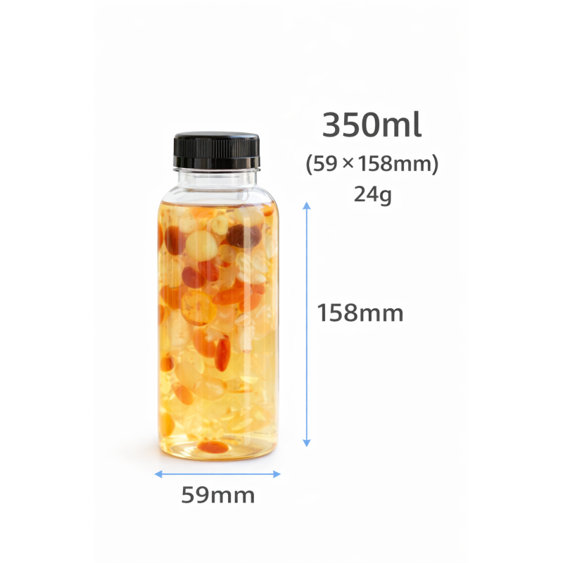CHAI NHỰA PET CAO CẤP DẠNG TRÒN DÀI 350ML