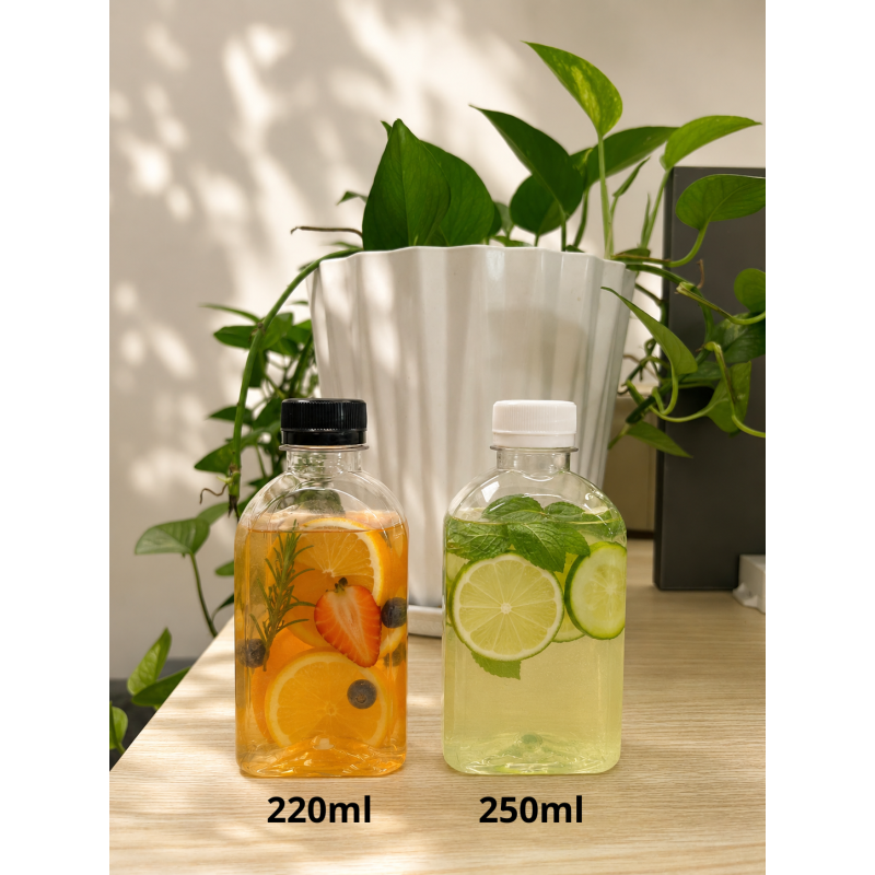 CHAI VUÔNG NHỰA PET CAO CẤP 250ML