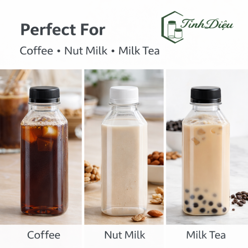 CHAI NHỰA PET CAO CẤP DẠNG BÚT CHÌ 320ML