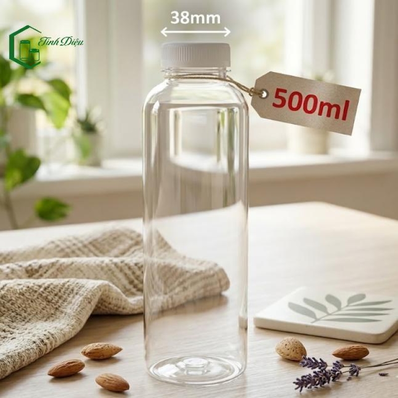 CHAI NHỰA TRÒN Ú 500ML