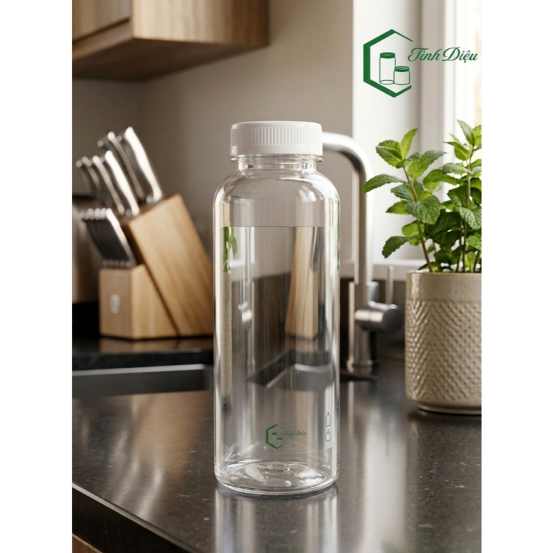 CHAI NHỰA TRÒN Ú 500ML