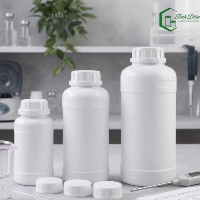 CHAI NHỰA HDPE CAO CẤP 1000ML (1 LÍT)