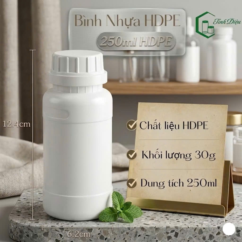 CHAI NHỰA HDPE CAO CẤP 250ML