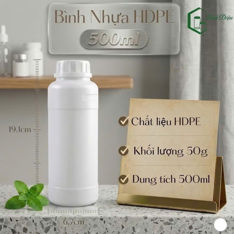  CHAI NHỰA HDPE CAO CẤP 500ML