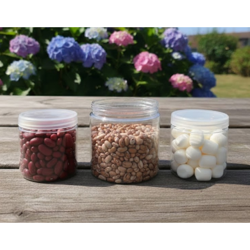 HŨ NHỰA PET NẮP ĐẬY (PHI 55MM, 65MM, 75MM, 85MM, 100MM)