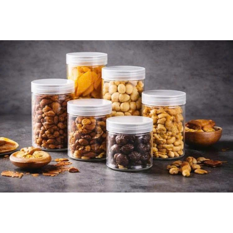 HŨ NHỰA PET NẮP VẶN (PHI 55MM, 65MM, 75MM, 85MM, 100MM)