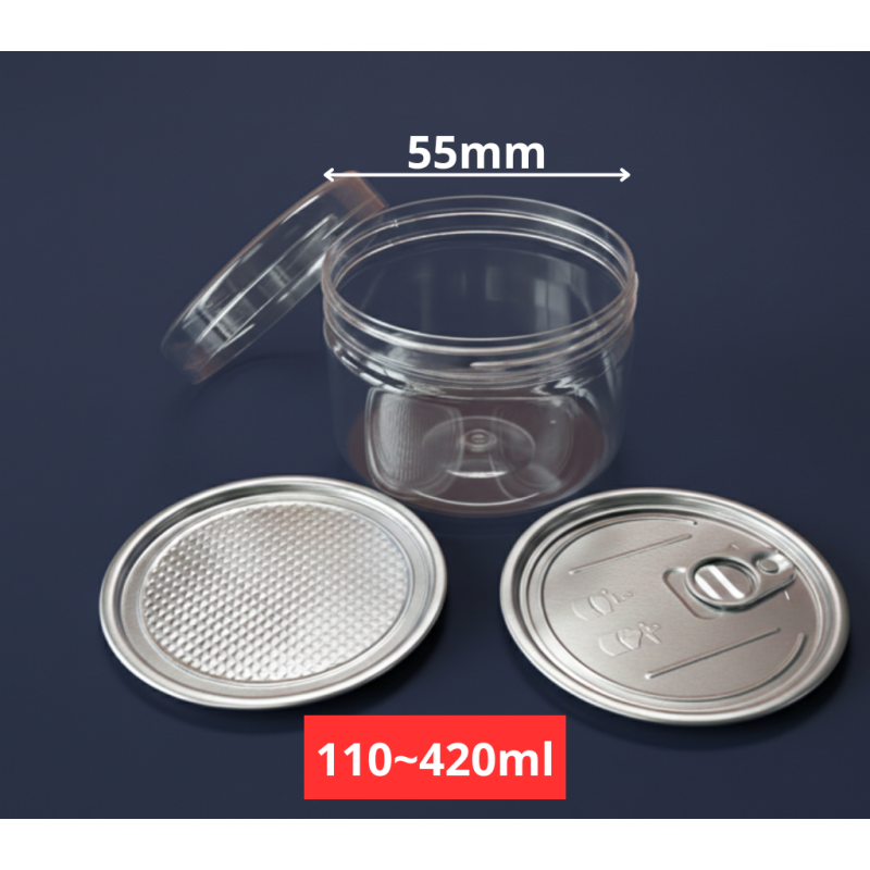 HŨ NHỰA PET NẮP VẶN (PHI 55MM, 65MM, 75MM, 85MM, 100MM)