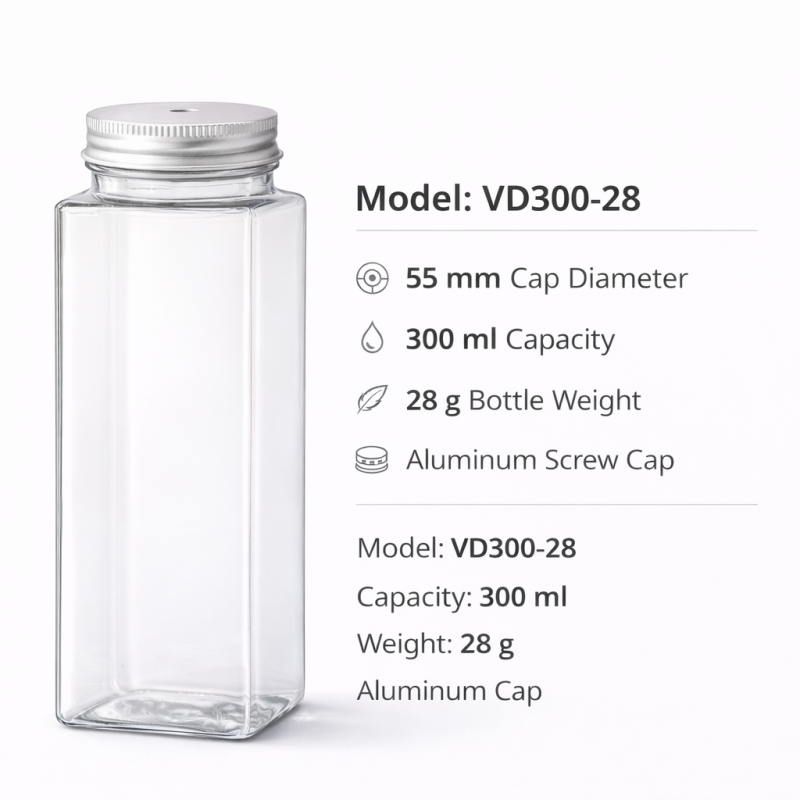 CHAI VUÔNG DÀI 300ML